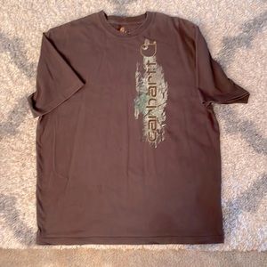 Carhartt. Original fit short sleeve t-shirt. Brown. Size L.